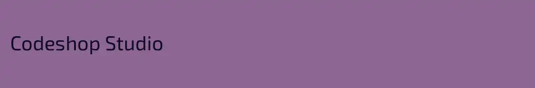 Codeshop Studio
